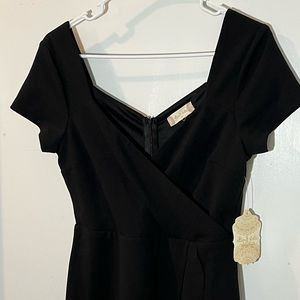 NWT Alar’d State Black Ruffle Mini Dress Size Medium